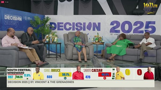 DECISION 2025 - SAINT VINCENT AND THE GRENADINES VOTES � New to streaming or looking to level up? Check out StreamYard and get $10 discount! � | Benschop Radio 107.1 FM