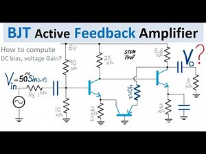 Feedback Amplifier: How to find DC Bias and AC Gain