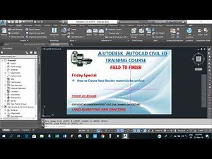 How to creat new render materials for surface in civil 3d (English language)