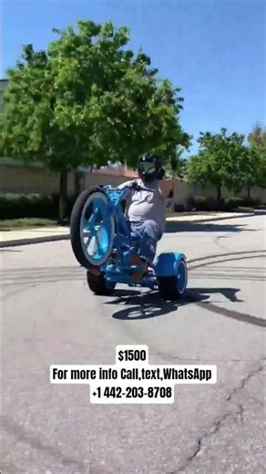 how to ride and wheelie a 3 wheeler bike #wheelie #trike #motorcycle #motovlog #trending trendi