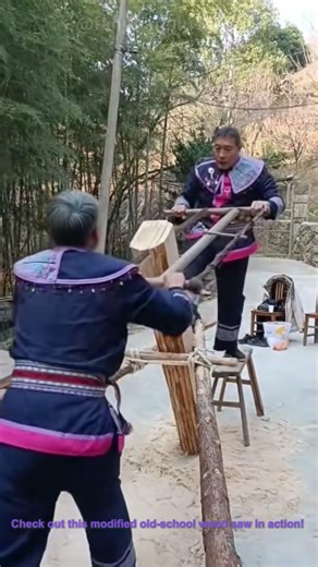 Vintage Wood Saw Mod:Traditional Log Cutting