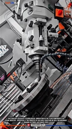 Innovation Technology in CNC Internal Profiling: Pipe Flange Internal Edge Finishing #tech