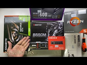 AMD Ryzen 5 5600G Biostar B550MH GIGABYTE GTX1650 Gaming PC Build