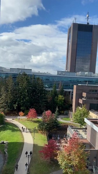 Fall is a great time to take in the scenic views of our beautiful campus🍁. Where is your favourite spot on campus this time of year? #carletonuniversity #ottawa | Carleton University (Official)