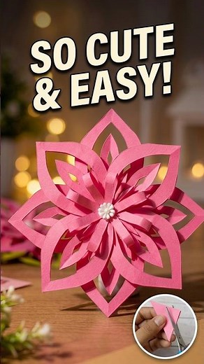 How to Make Easy Paper Flowers | Simple Paper Cutting Technique | DIY Paper Craft