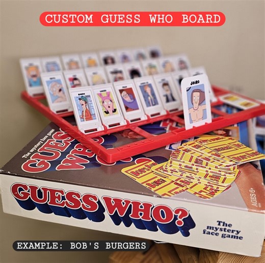 Custom Guess Who Board - Etsy