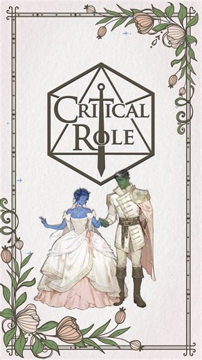 Critical Role on Instagram: "A WONDROUS WEDDING COMES TO THE BIG SCREEN 💒 🍿 The legendary wedding of Jester and Fjord is just around the corner! Critters in the US & Canada are cordially invited to join us at their local Regal, AMC, and Cinemark theatres for our enchanted NYC Show, recorded live from Radio City Music Hall, this October 15th at 7PM local time! [Artwork by @frostbite.studios ]"