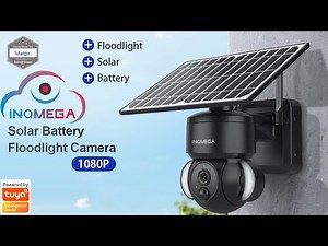 INQMEGA Solar PTZ Camera - INQMEGA Surveillance Camera with Solar Panel & Battery - Tuya app