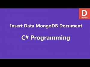 Insert Data to MongoDB Database in C#