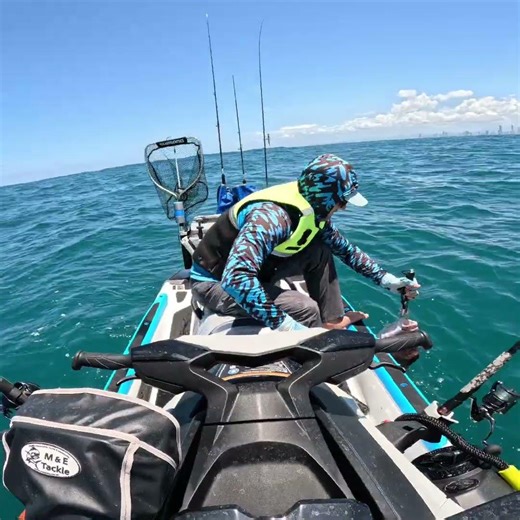 BIG KNOBBY Snapper release #fishing #jetski #snapper .