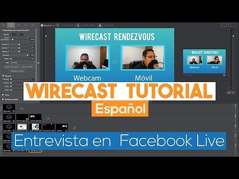 Wirecast tutorial español | Configuración Rendezvous y Facebook Live