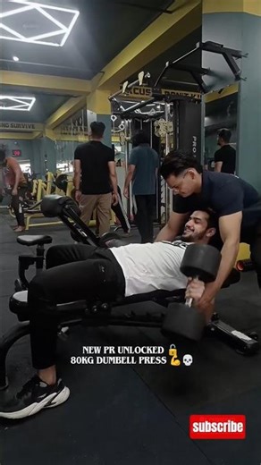 Failed 80kg chest dumbell press ❌ #dhurandhar