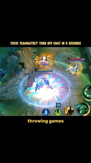 Tired of toxic chats? #mobalegends5v5 #mlbb #mobilelegends
