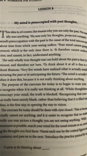 Jan 08,2026 A Course in Miracles lesson 08