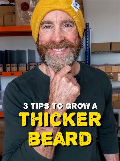 Want a THICKER beard? These 3 tips will help. #beardtips #beard #beardcare