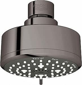GROHE Tempesta Cosmopolitan 100 4 Spray Shower Head, Hard Graphite