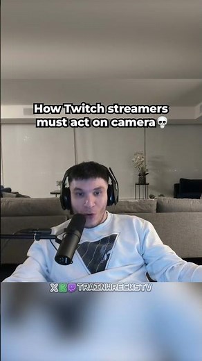 How Twitch streamers act on camera