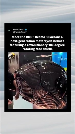 This Helmet’s Face Shield Rotates 180 DEGREES! 🤯 #shorts