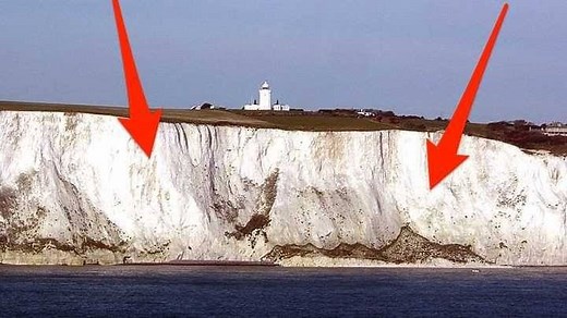 493K views · 1K reactions | 100-million-year old skeletons are what make these world-famous cliffs so unusually white. | Business Insider | Facebook
