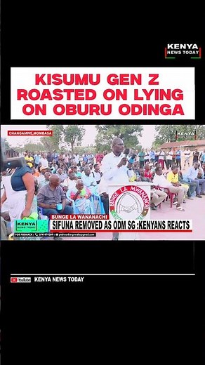 KISUMU GEN Z ROASTED ON LYING ON OBURU ODINGA #railaodinga #citizentvlive #kenyanews #sifuna
