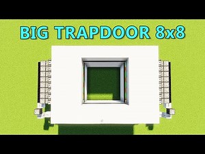 Minecraft: Redstone Build | Big Trapdoor 8x8