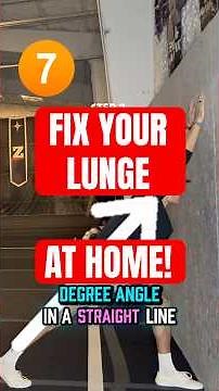 Perfect Lunge Form: The Wall Method Explained