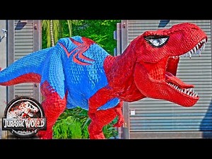 Spider-Man vs Batman, Iron Man, Captain America Dinosaurs Fight