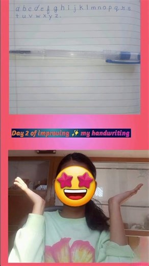 Day 2 of improving ✨️ 👌 my handwriting #shorts #improving