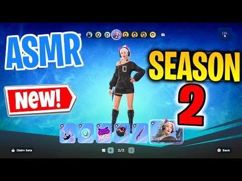 ASMR Gaming 🤩 Fortnite NEW Season 2 Battle Pass Thoughts and Shop Reaction 🎮🎧 Relaxing Whispering 💤
