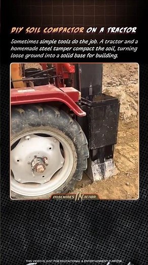DIY Soil Compactor on a Tractor