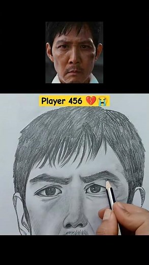 Drawing Player 456_Gi Hun | from Squid Game
