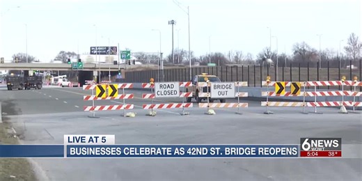 Businesses celebrate reopening of 42nd Street bridge in Omaha