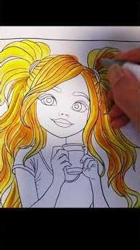 رنگ آمیزی دختر کیوت و شکلاتی 🍫🎨🪁