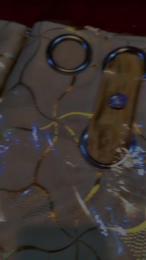 double ring velvet curtains available