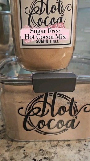 The Craftologist on Instagram: "Recipe: 1/2 cup unsweetened cocoa powder, 1 + 3/4 cup powdered milk, 1 + 3/4 cup swerve confectioners sugar replacement, 1 tsp salt. Mix well, put in a quart size jar. ❤️ Happy birthday, Grandpa Jack!  How to make the hot cocoa mix sugar free! Just substitute the powdered sugar with swerve confectioners sugar. Easy peasy! ❤️"