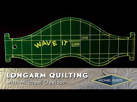 WAVE IT® ONE Machine Quilting Ruler - Longarm and Domestic