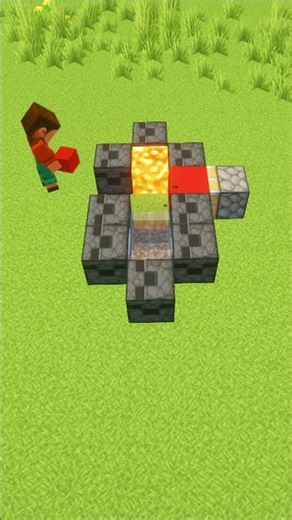 Minecraft Automatic Cobblestone Generator Tutorial! 🪨 #shorts