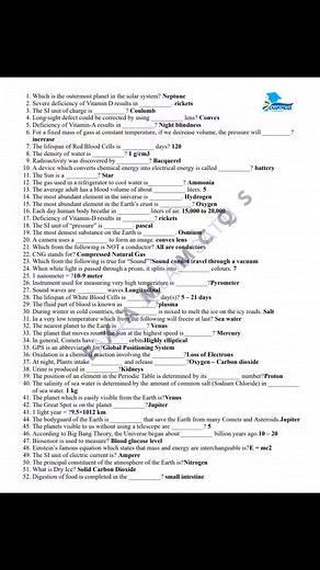 34K views · 538 reactions | Everyday science MCQs for Junior Science...
