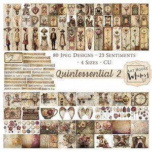 Steampunk Florals Digital Art: Vintage Pink & Gold Designs (CU) - Etsy