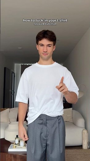 Perfect t-shirt tuck-in tutorial you need to see & save for later | #luxuryfashion #mensfashion