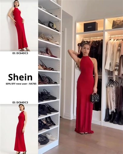 Simple red dress never go wrong❤️‍🔥 #fashion #dresstoimpress #shein