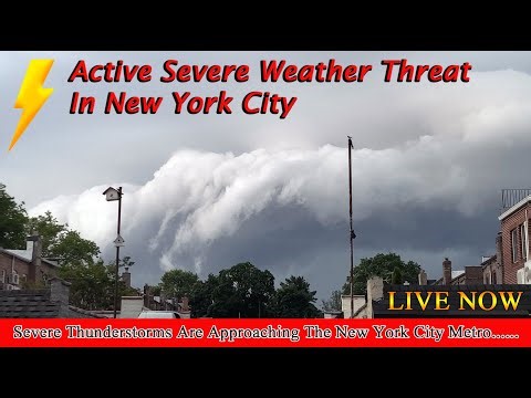 LIVE Active Severe Weather Threat In New York City