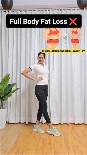 Lose Full Body Fat in 7 Days 🔥No Gym | 4 Simple Home Exercises #shorts#yoga#FullBodyWorkout