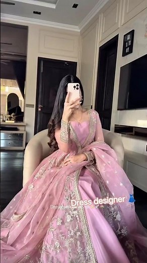 💖 Pink Pastel Anarkali Frock | Elegant Party Look ✨👗