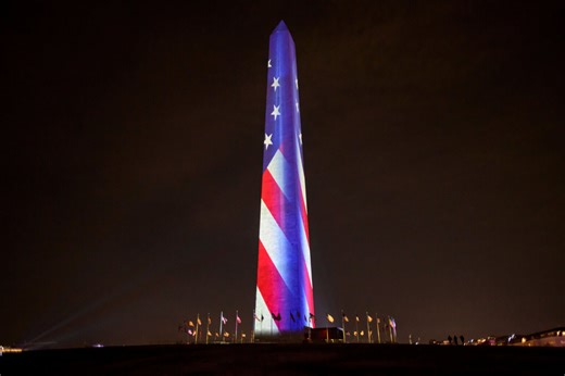 Thousands show up for light show to commemorate America’s 250th birthday at Washington Monument - WTOP News