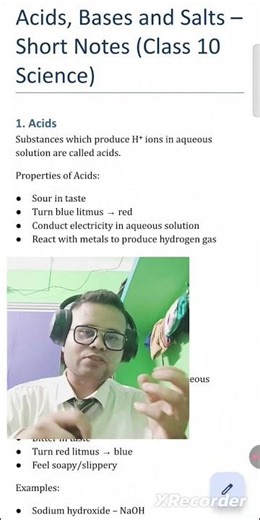 Acids, Bases & Salts Complete Revision 🔥 | Class 10 #viral #rajsirasansol #chemistry #ncert #cbse 💯✨