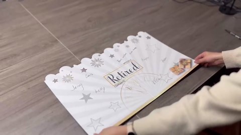Large Retirement Card 23.6 X 14.9 Inch Giant Guestbook for Retirement Party Decorations Jumbo Happy Retirement Greeting Card 1Pcs Men Women Retirement Party Favor, black,gold