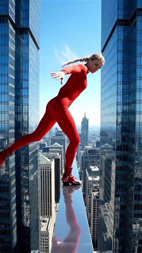 She Walked Where No One Dares 😱 Extreme Height Challenge