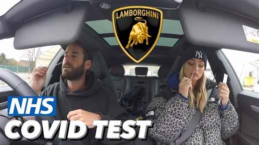 How a Lamborghini ended up at an NHS drive-through