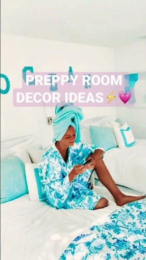 #lifestyle #preppy #aesthetic #roomdecor #room | PREPPY ROOM DECOR IDEAS ⚡️💗